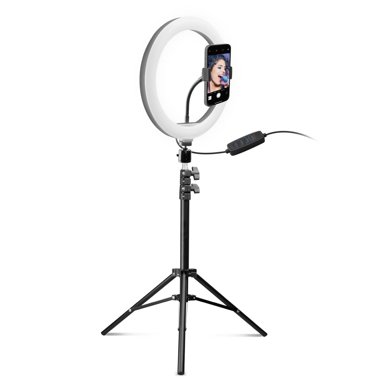 SBS - Wholesale Handheld Flashlight - Selfie Ring Light With Extendable Tripod0