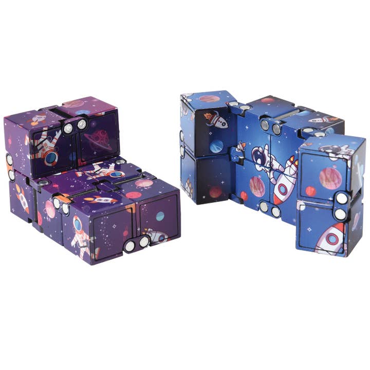 US Toy Company - Wholesale Fidget Toy - Kids - Outer Space Infinity Cube 12-unit case pack2