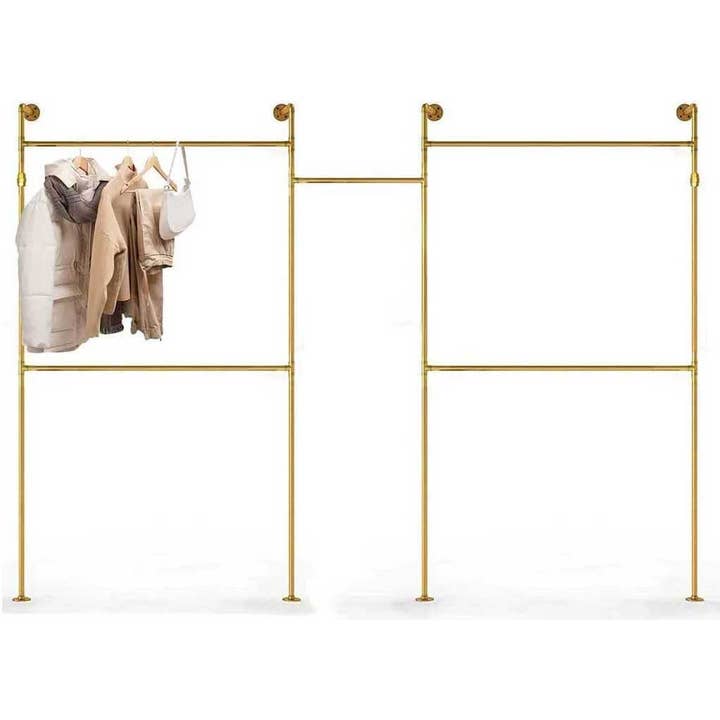 SERENITA - Wholesale Coat Rack - Industrial Pipe Clothing Rack Hanging Rod Wall Mounted 8094