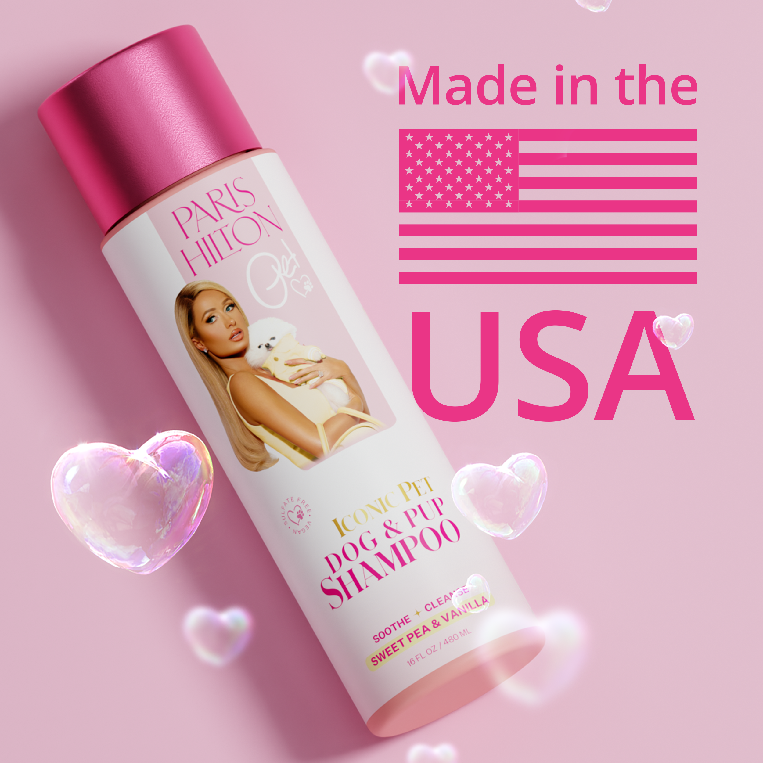 Kira Labs - Wholesale Pet Shampoo - Dog - Paris Hilton Iconic Pet Dog & Pup Shampoo Sweet Pea Vanilla4