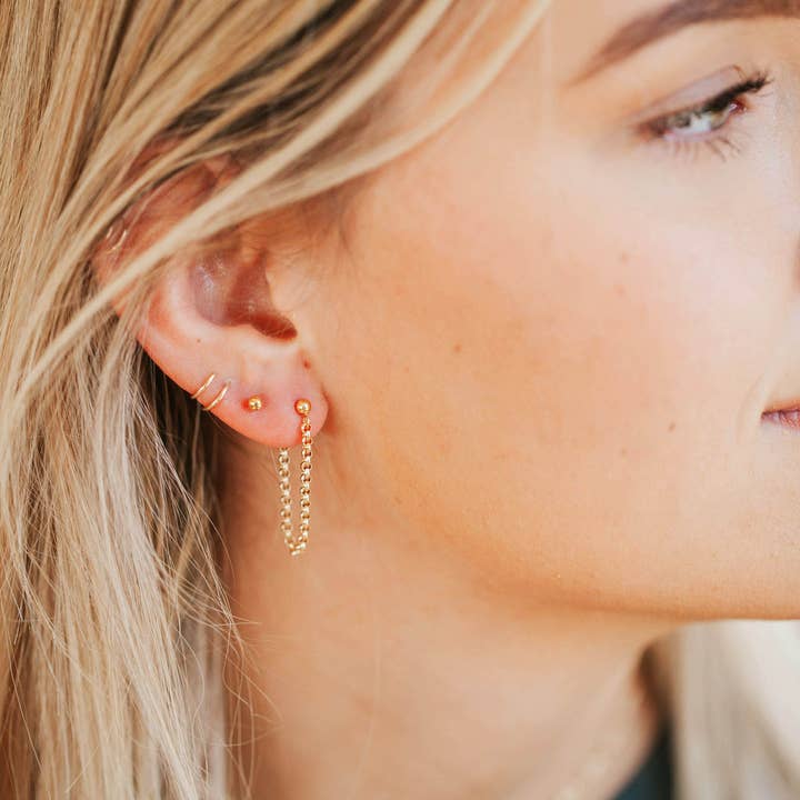 Hello Adorn - Wholesale Dangle Earrings - Annex Studs | 14kt Gold Fill + Sterling Silver1