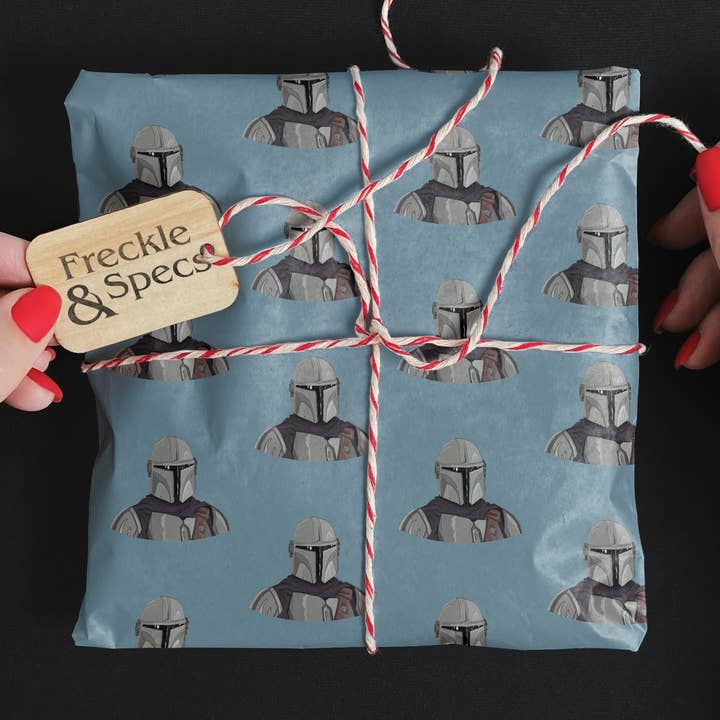 Freckle and Specs – wholesale Flat wrap – Mandalorian Gift Wrap (Copy)0