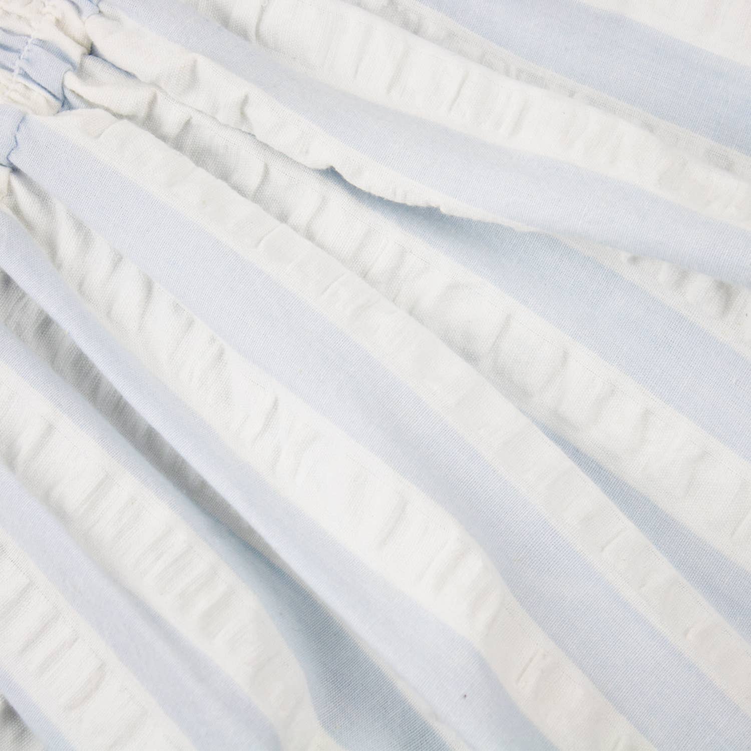 8 Oak Lane - Venta al por mayor Vestido - Mujer - Vestido azul y blanco con mangas onduladas fruncidas a rayas texturizadas3