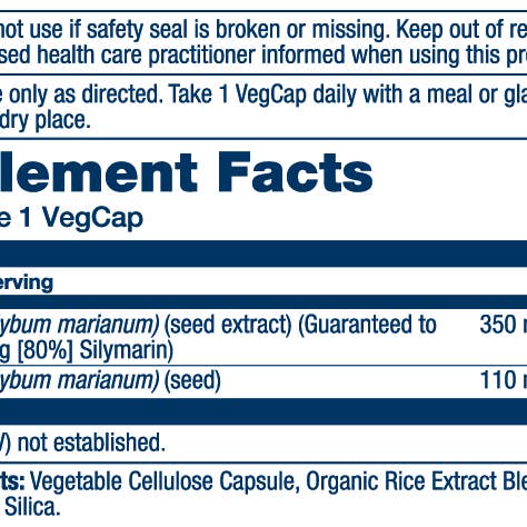 Solaray - Wholesale Oral Supplement/Vitamin - Milk Thistle Seed Extract 350mg1