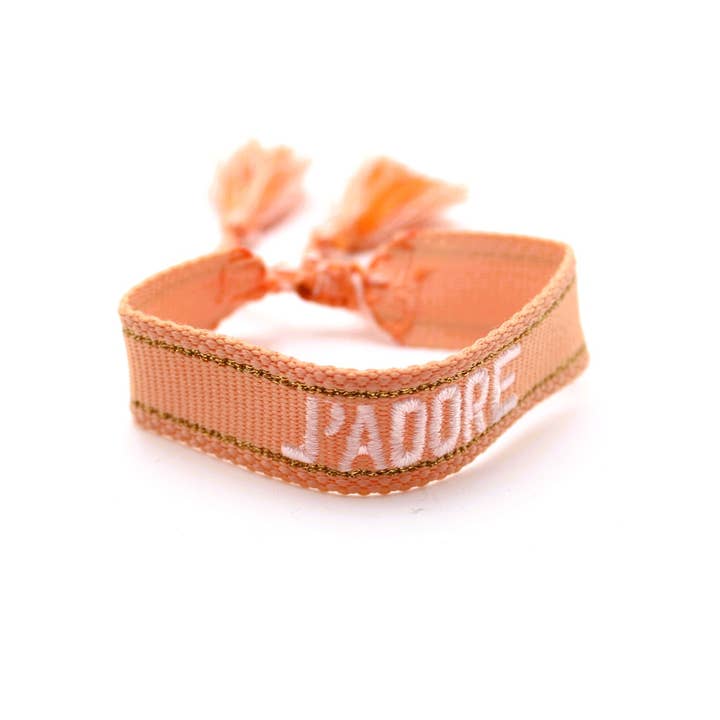 Reference Mode – Pulseira entrelaçada/entrançada por atacado – Pulseira de tecido com mensagem eu te amo8