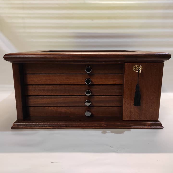 High quality Italian velvet and wooden coin box for wholesale by Coins&More