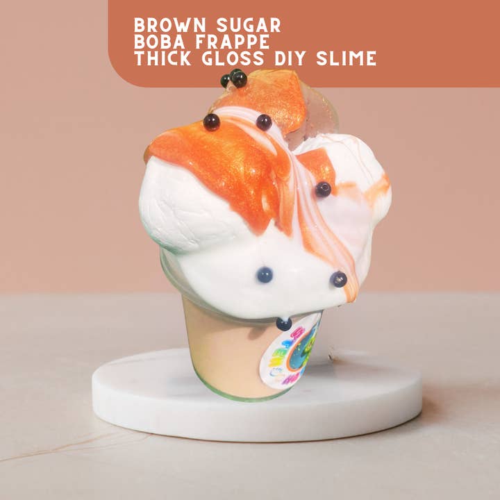 Brown Sugar Boba Frappe Slime DIY Kit, Thick & Glossy for wholesale by STEM Nation Slime