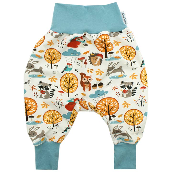 Bloomers Cozy Forest Animal pour Bébé Unisexe Bleu Fumé pour la vente par Kleine Könige