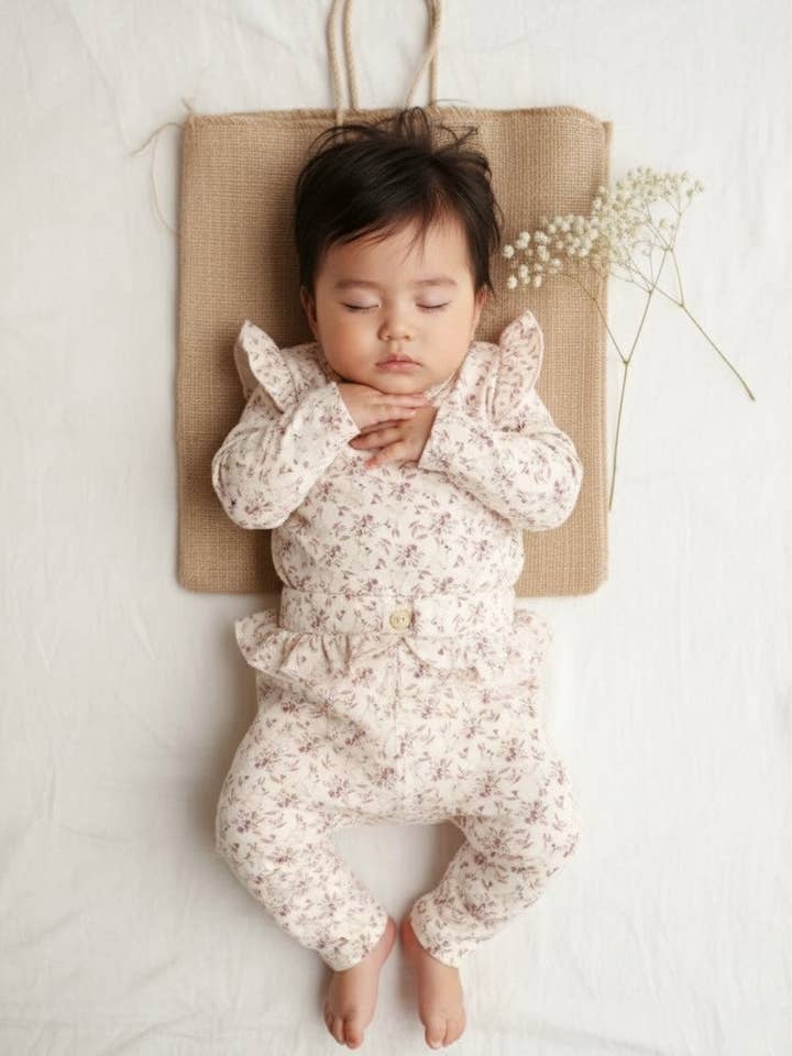 Honey and Hive - Wholesale Clothing Set - Baby - Ruffled Bunny Set0