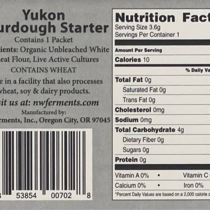 NW Ferments - Wholesale Bread Mix - Yukon Sourdough Starter Culture1