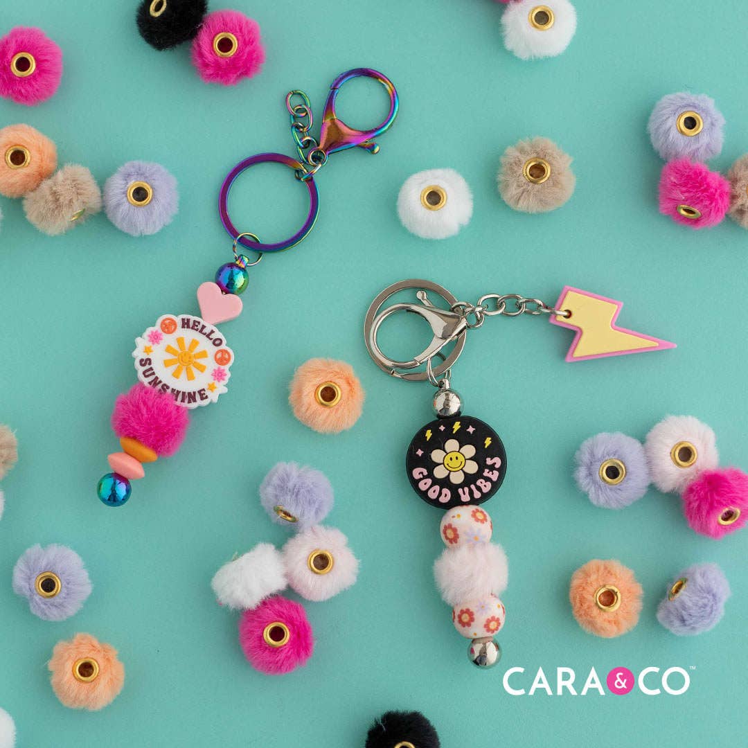 Cara & Co Silicone Craft Supply - Wholesale Craft Supplies - Fuzzy Spacer Beads6