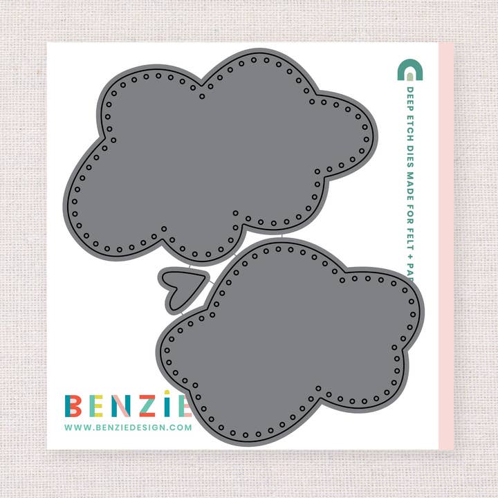 Stitchable Cloud, Deep Etch Die for wholesale by Benzie Design