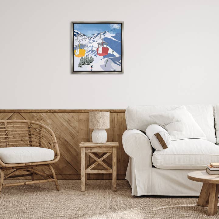 Stupell Industries - Wholesale Wall Sign - Ski Lift over Vast Mountain - Framed Wall Art5