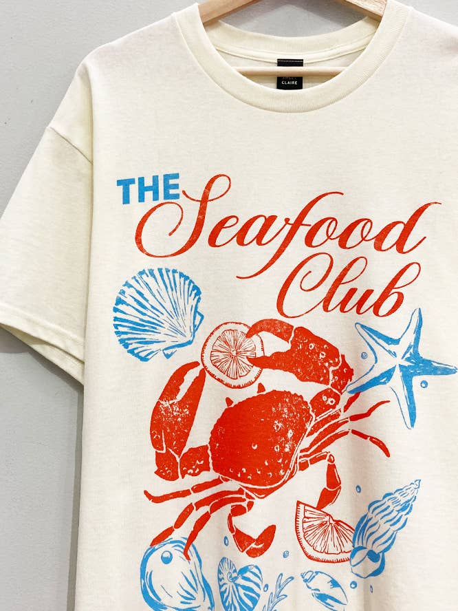BUTTER Seafood Club Graphic Tee for wholesale on Faire