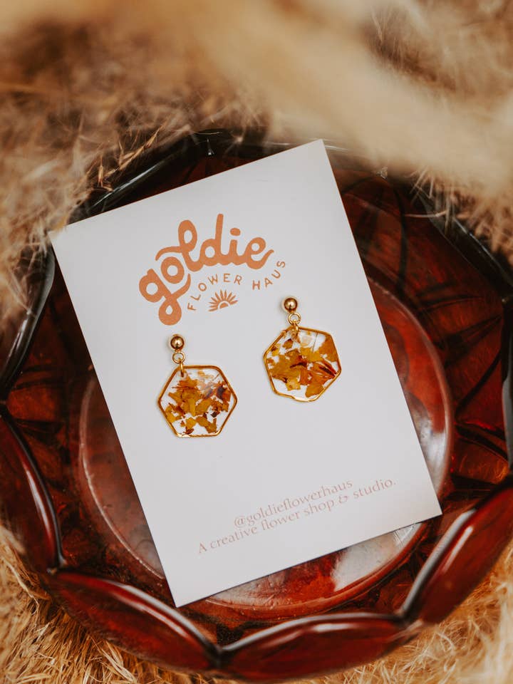 Marigold Hexagon for wholesale by Goldie Flower Haus