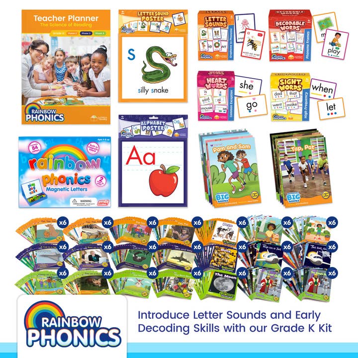 Rainbow Phonics Classroom Kit K for wholesale by Junior Learning Inc.