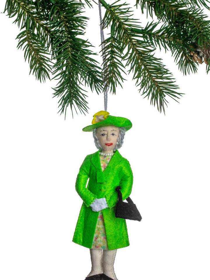 Queen Elizabeth - Green Dress for wholesale by Silk Road Bazaar