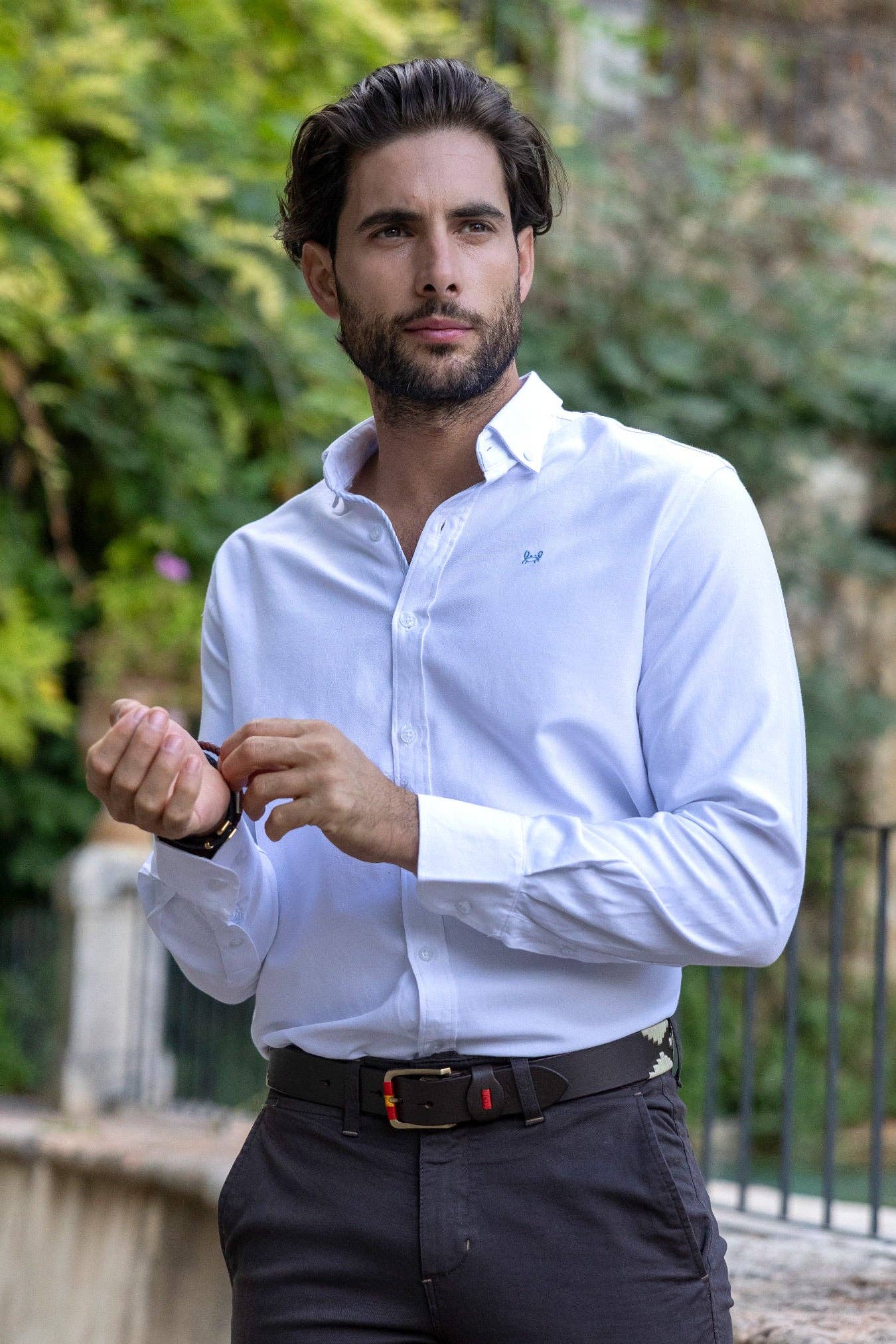 Custi Mikelo: Men's Clothing & Christmas Gifts - Wholesale Button Down Shirt - Men's - White Oxford Plain Shirt | Ronda1