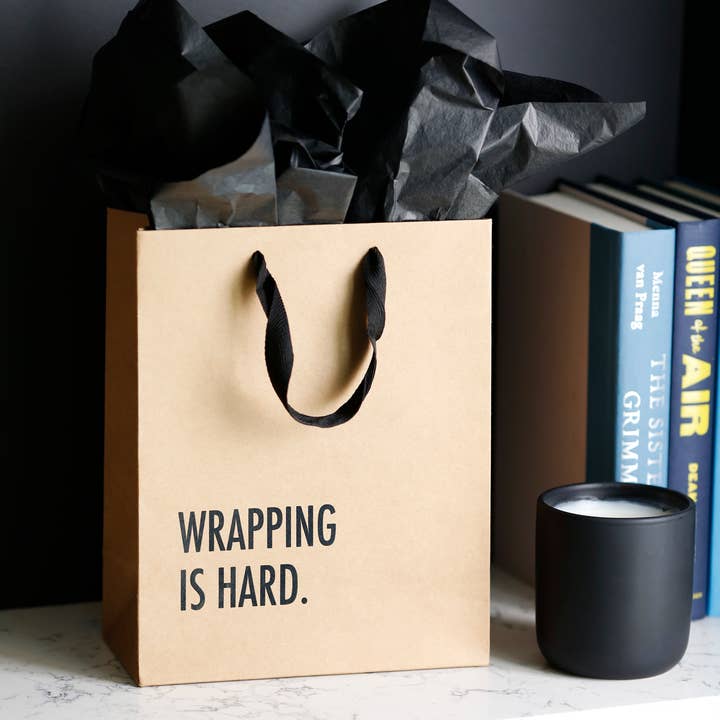 Pretty Alright Goods - Wholesale Gift Bag - Wrapping is Hard Gift Bag