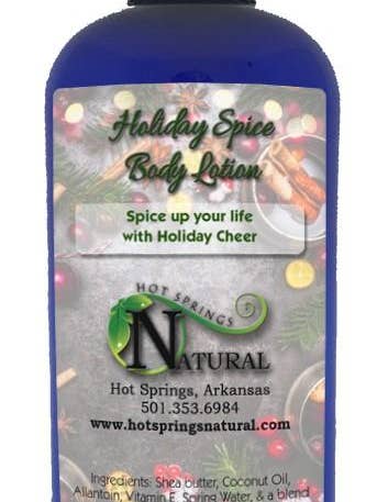 Holiday Spice Body Lotion for wholesale by Hot Springs Natural