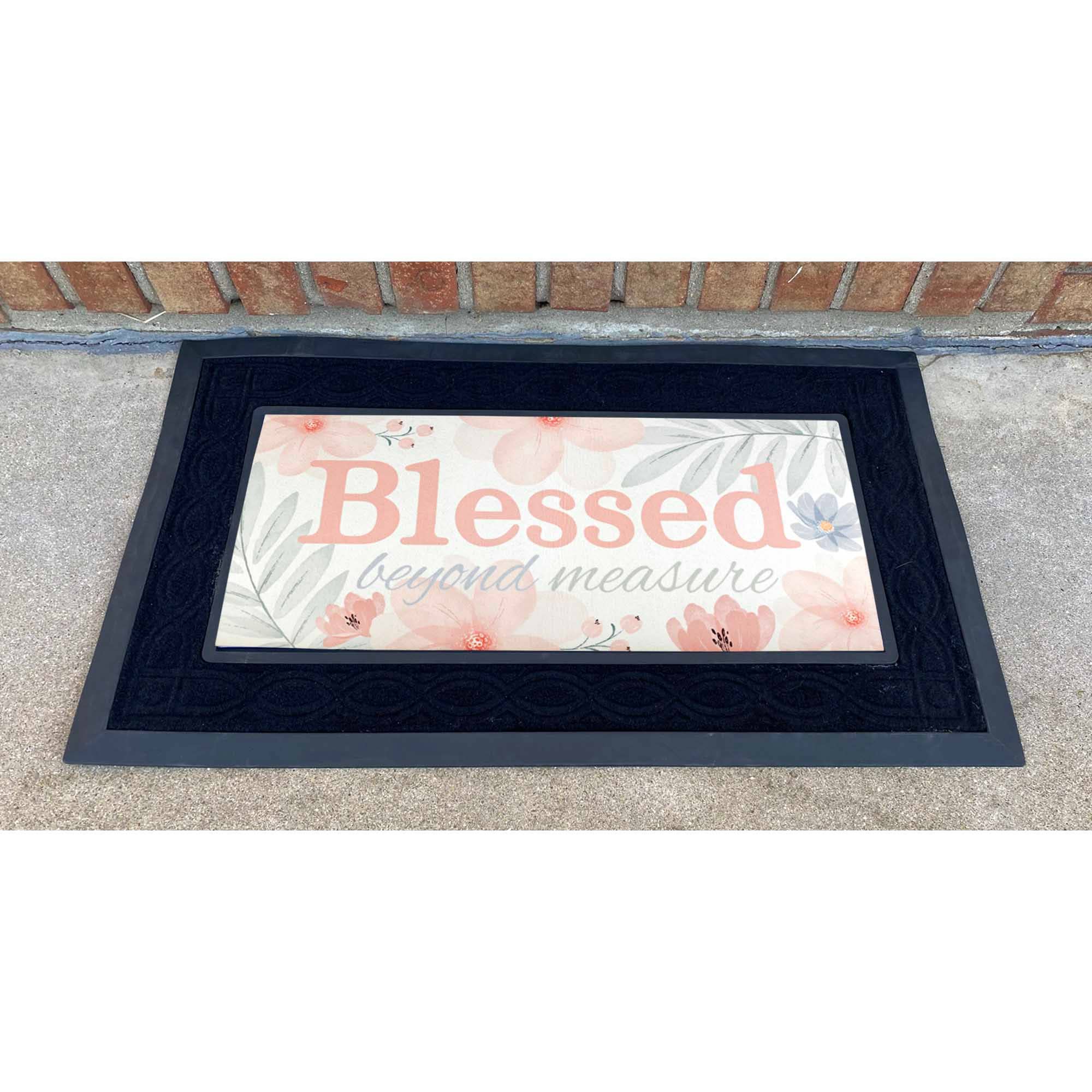 Dicksons – wholesale Door mat – 😲 Doormat Insert Blessed Beyond Measure1