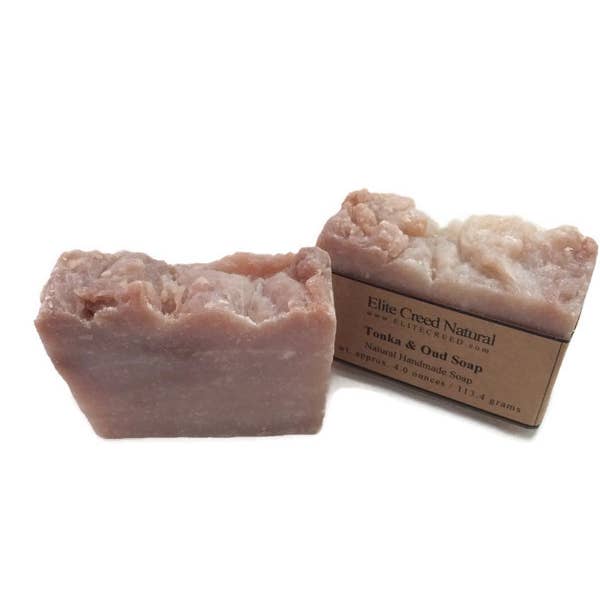Elite Creed Natural LLC - Wholesale Bar Soap - Tonka Oud Handmade Soap 4.5 oz Men Soap