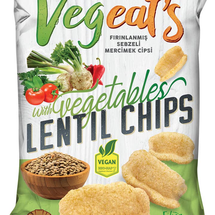 Vegeats Lentil Chips with Vegetables – 50g | Oven-Baked for wholesale by Choco Nova