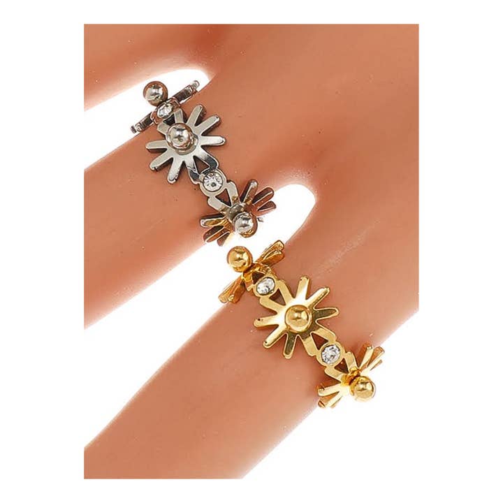 Blomring i rostfritt stål för wholesale av Atlas Fashion