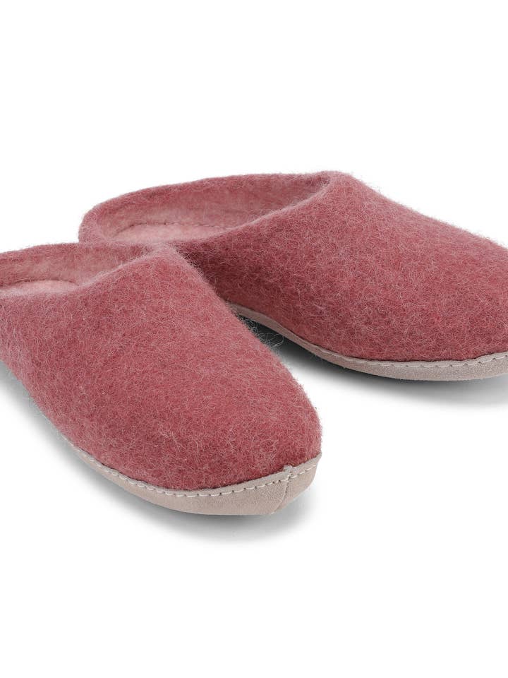 Dusty Rose Slippers for wholesale by Talla Imports
