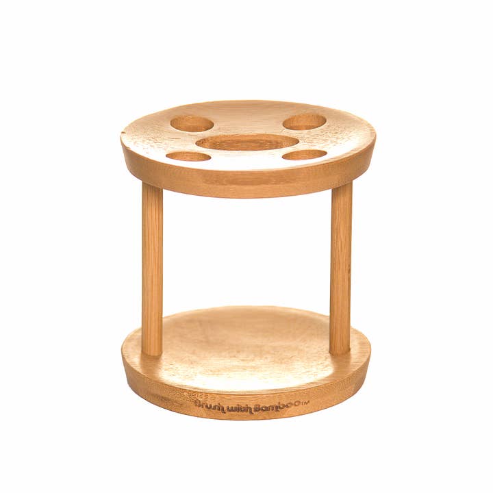 Soporte para cepillos de dientes de bambú para venta al por mayor de Brush With Bamboo