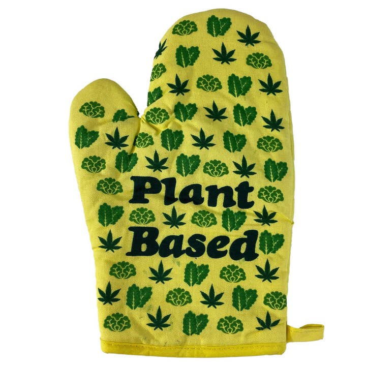 Gant de four à base de plantes Funny Weed Pot marijuana CBD Joke pour la vente par Crazy Dog T-Shirts