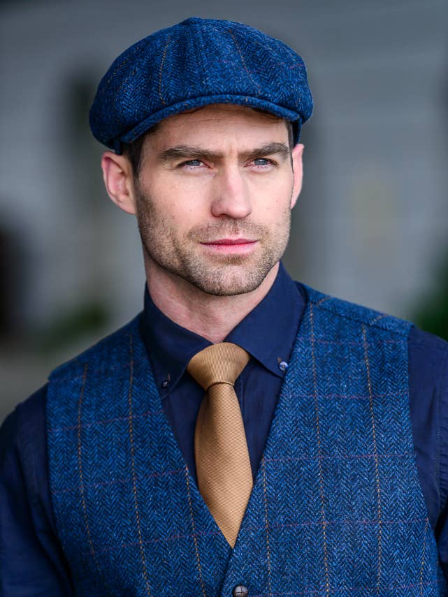 Driving Cap 34 for wholesale by Mucros Weavers