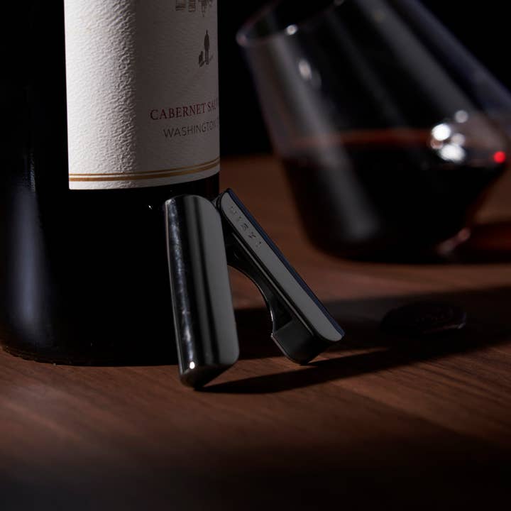 Viski - Wholesale Bar Tool - Warren™ Black Gunmetal Plated Heavyweight Foil Cutter3