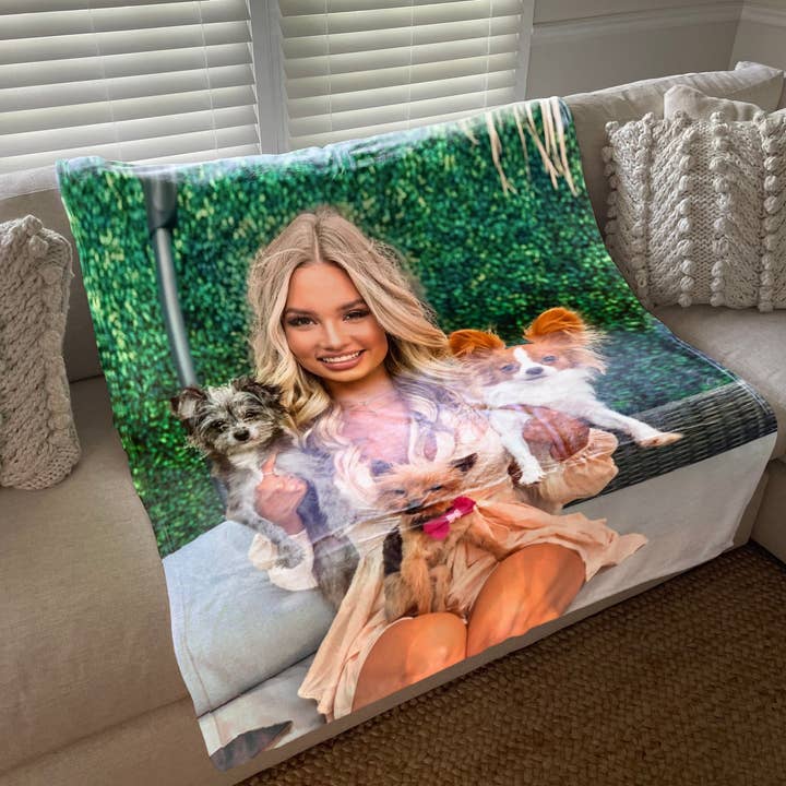 Monogramonline Inc. - Vendita all'ingrosso Plaid - Coperta <h2>personalizzata per collage di foto con design personalizzato | Coperta personalizzata con le tue immagini, <p><span style="color: #ff0000;"><strong>vendita a tempo limitato</strong></span></p>, coperta</h2> grande da 50 «x 60"5