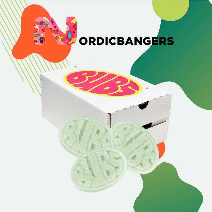 BUBS svenske slik Cool Pear Mini 2,6 kg – Bland dit slik for engroshandel hos Nordicbangers - Swedish Candy Supply