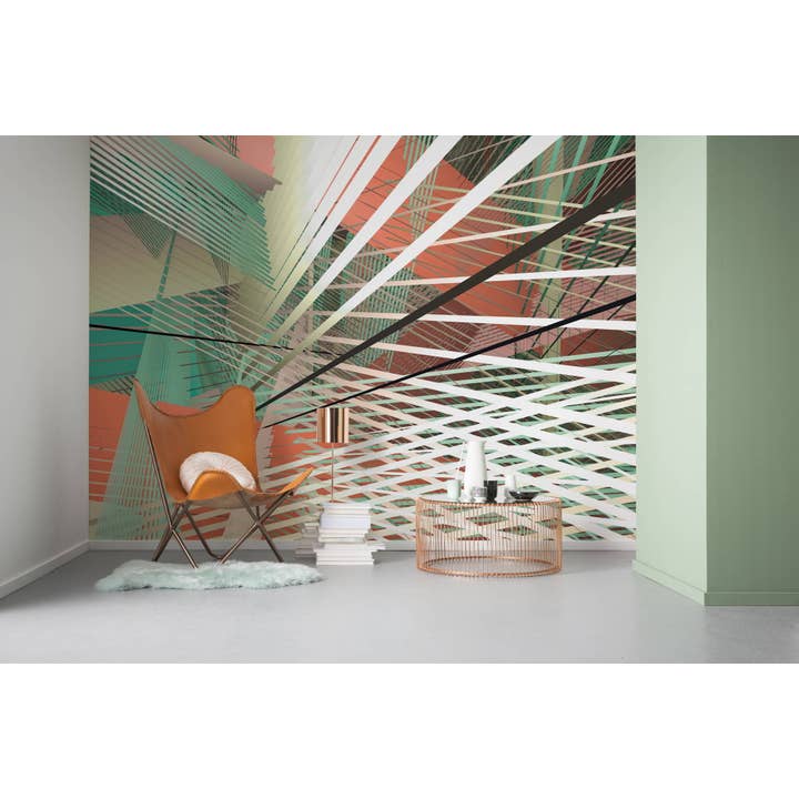 Fleece fotobehang - Space Grid Autumn - formaat 400 x 250 cm voor wholesale door Komar Products GmbH & Co. KG