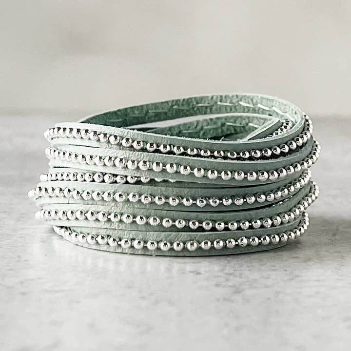 Bracciale Beads Row Wrap in cielo per la vendita all'ingrosso da parte di Presh