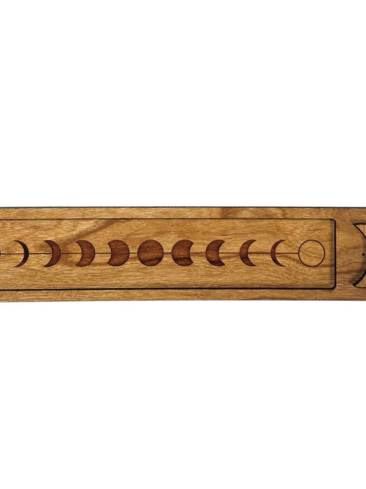 Kirsebærtræ røgelsesbrænder Månefaser for engroshandel hos Woodcutts Inc.