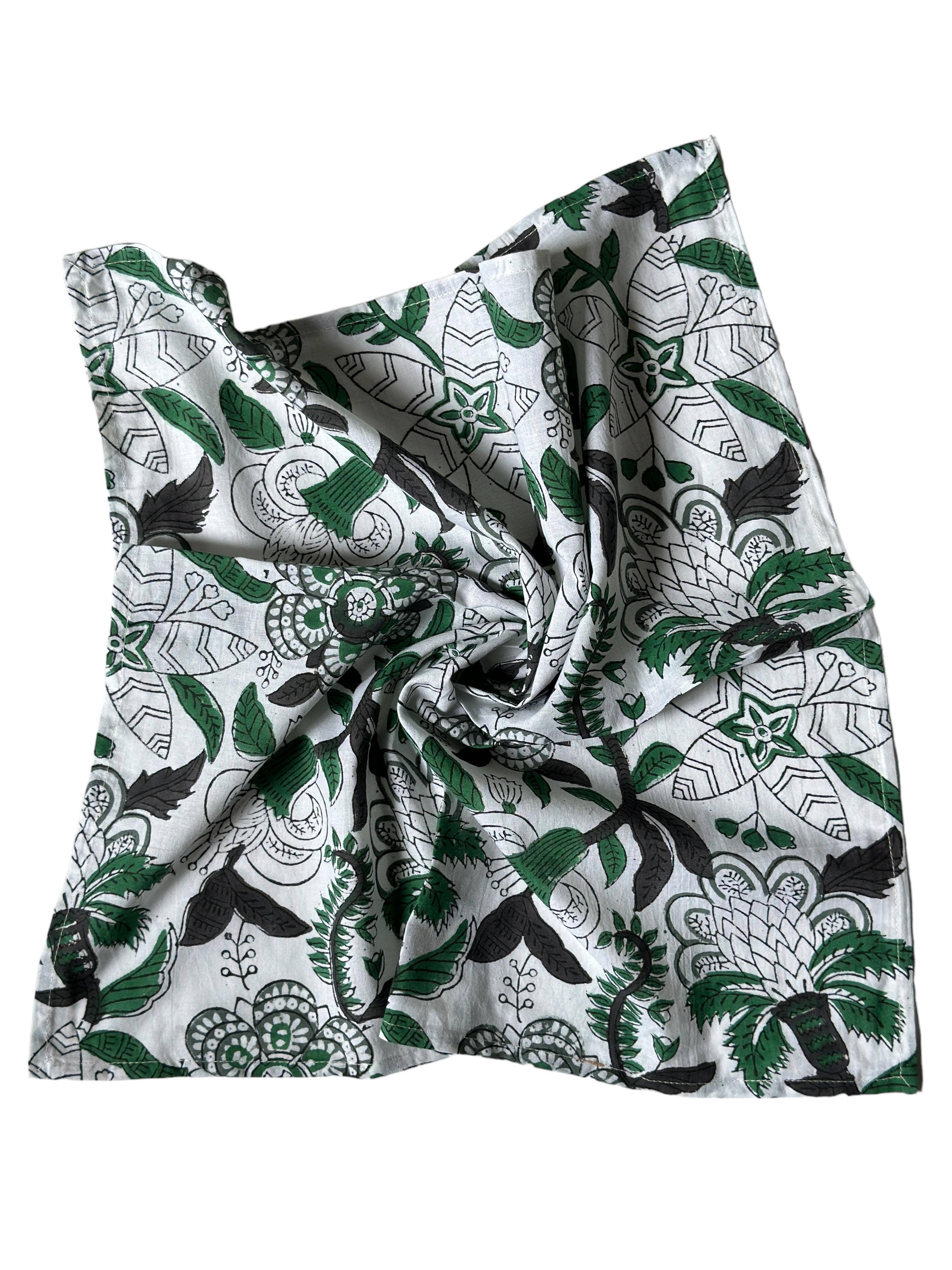 Annahmol - Wholesale Bandana - Women's - Hand Block Printed Cotton Bandana: Assorted Prints :20 Inch5