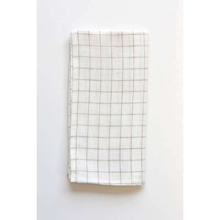 Linen Way Inc. - Wholesale Dinner & Cloth Napkin - Finestra Linen Napkins - Ivory & Natural, Set of 4