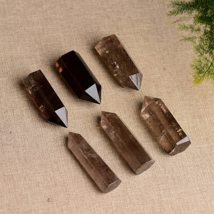 Brown Smoky Quartz Crystal Point Tower_CWMM8106 for wholesale on Faire1