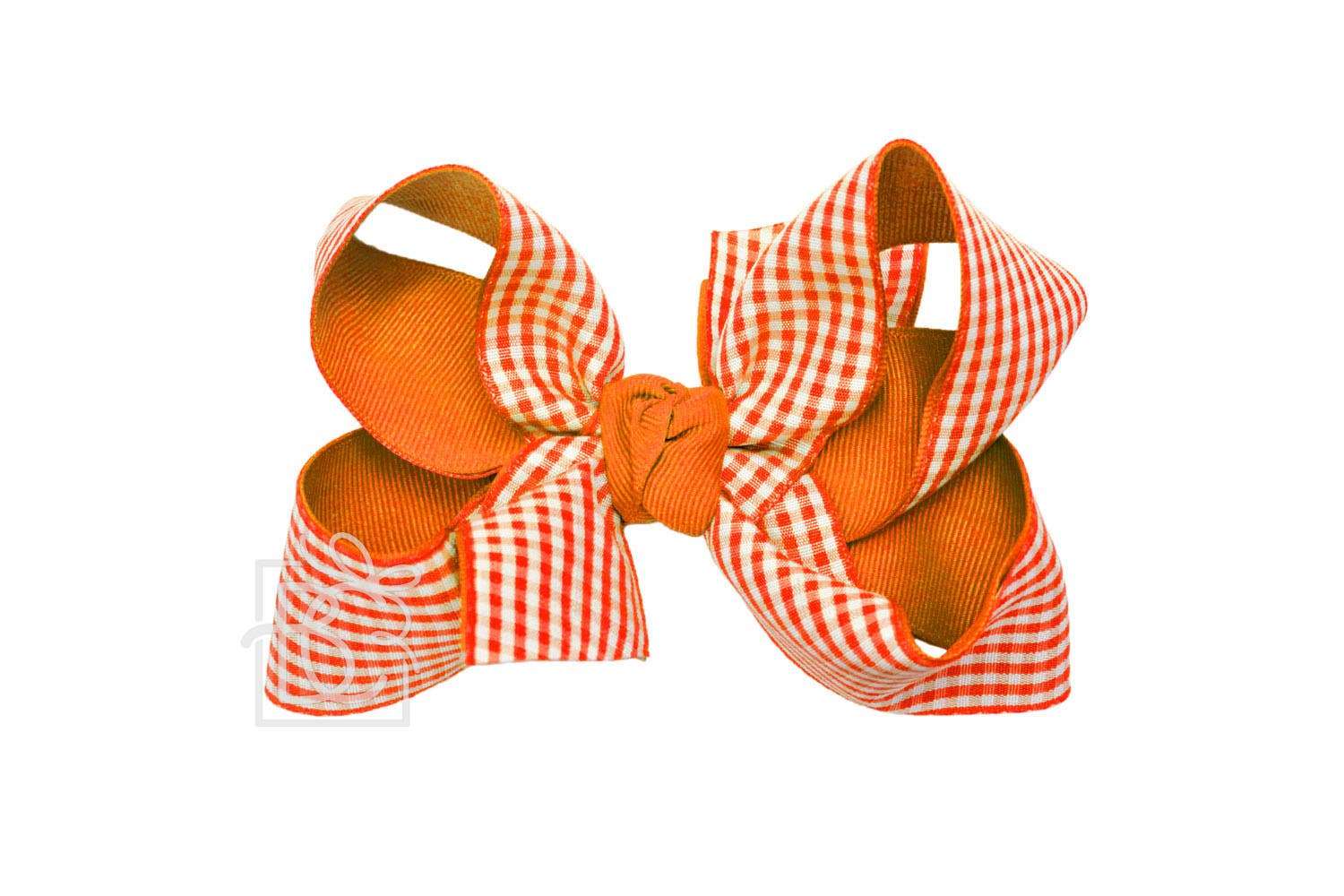 Beyond Creations, LLC - Vente Nœud pour cheveux – enfant - Nœud superposé en vichy et gros-grain sur pince7