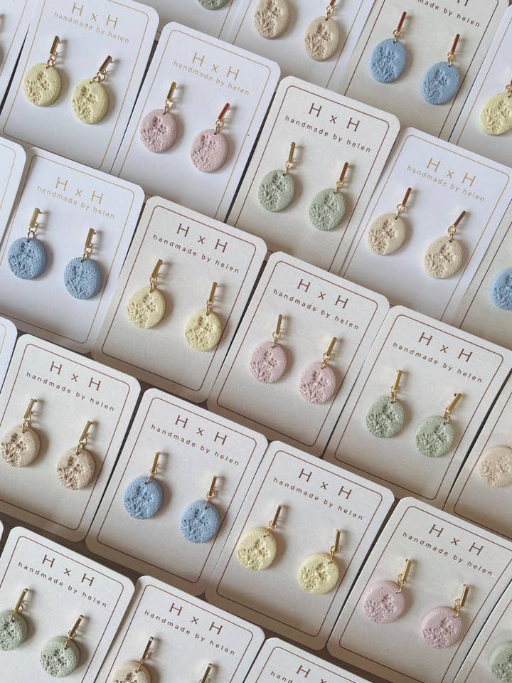 oval dangles - small for wholesale by handmade by helen