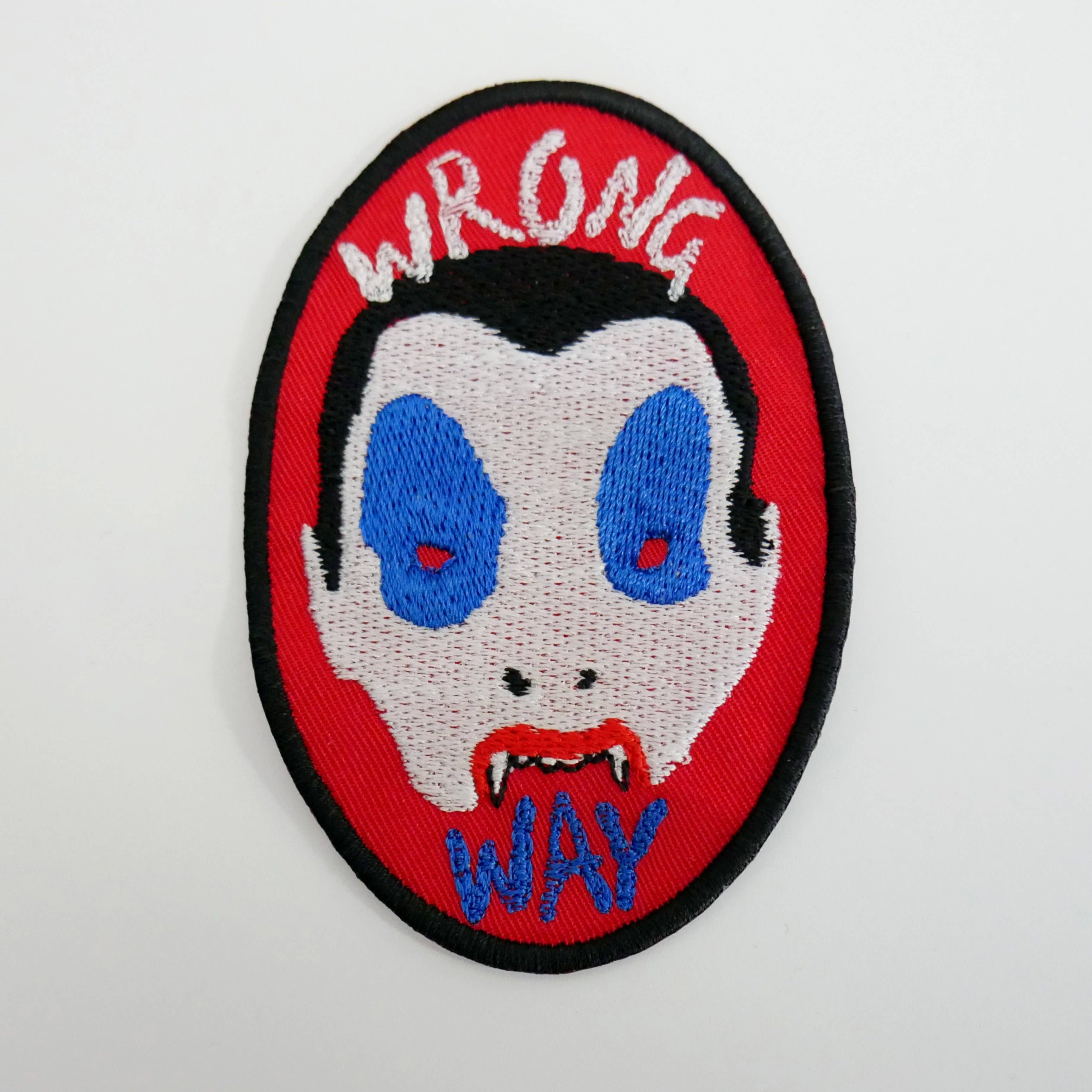 Trick r' Treat Wrong Way Vampire Kid Iron On Patch