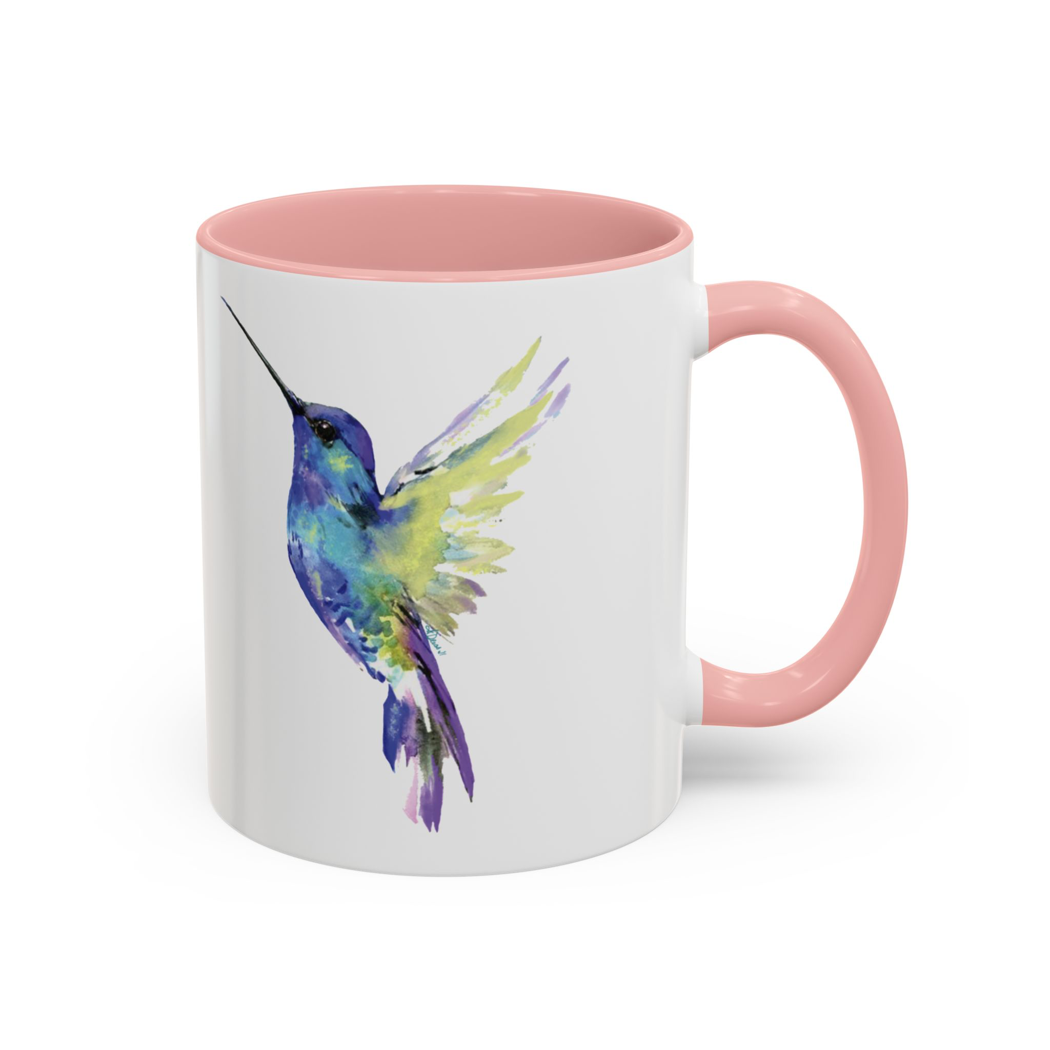 Blue Cava - Wholesale Coffee Mug - Hummingbird Two Tone Ceramic Mug - 11oz & 15oz0