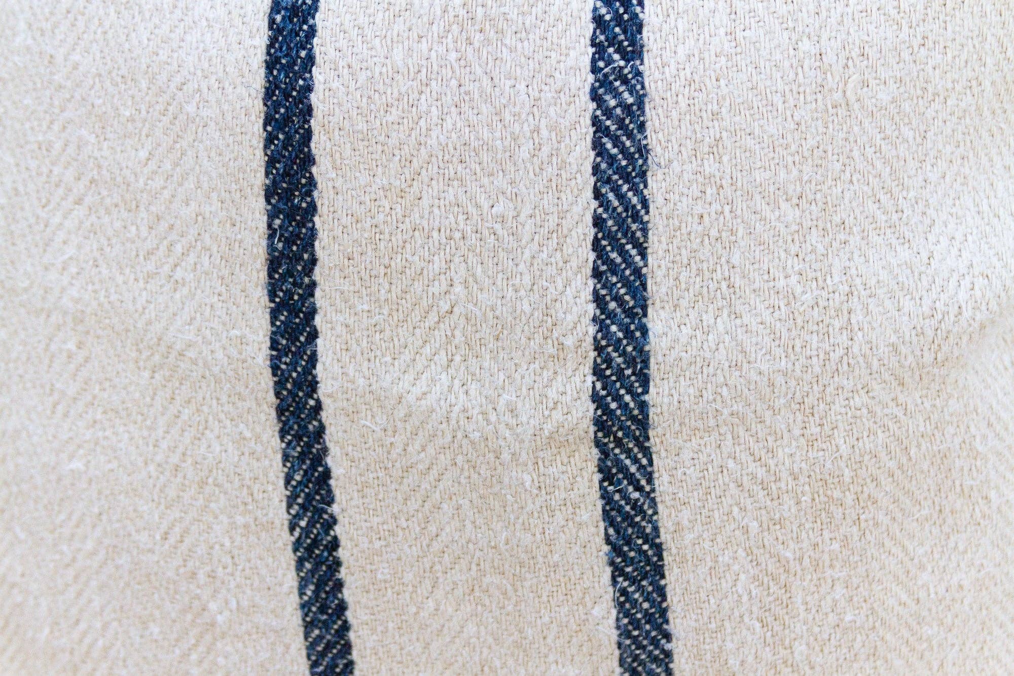 De-cor - Wholesale Throw/Decorative Pillow - Pair of Antique French Grain Sack Linen Pillows2