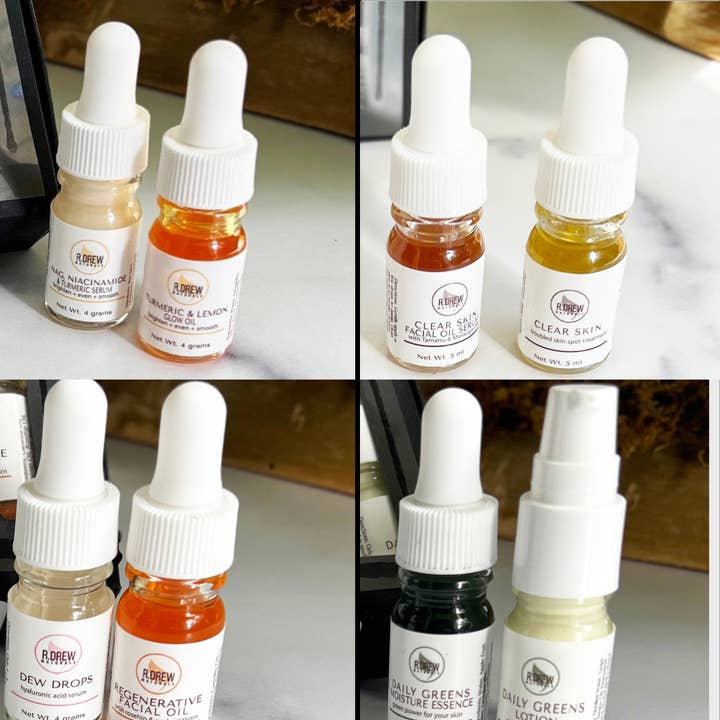 Sample – Facial Moisturizer & Eye Care Discovery Kit for wholesale by R. Drew Naturals, LLC