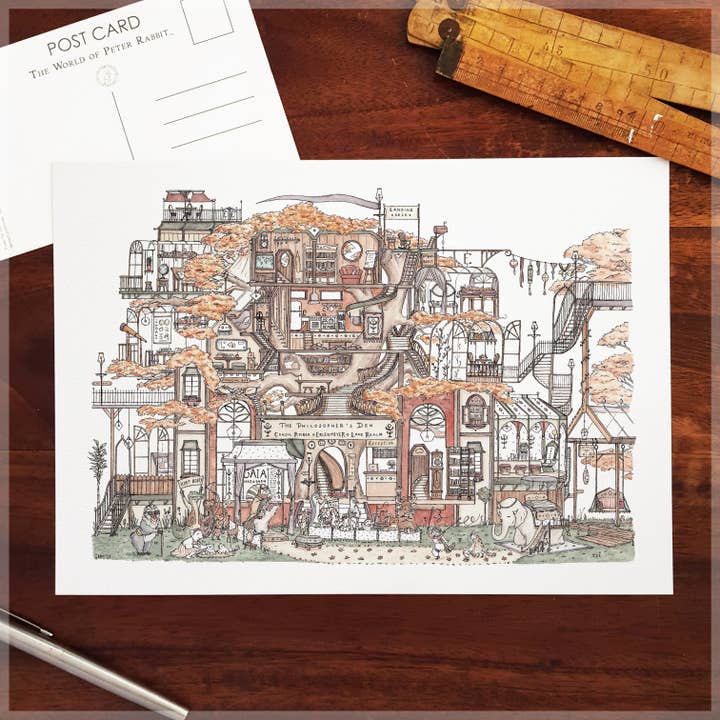 The Philosopher's Den - A4 Art Print for wholesale by Erlenmeyer Art