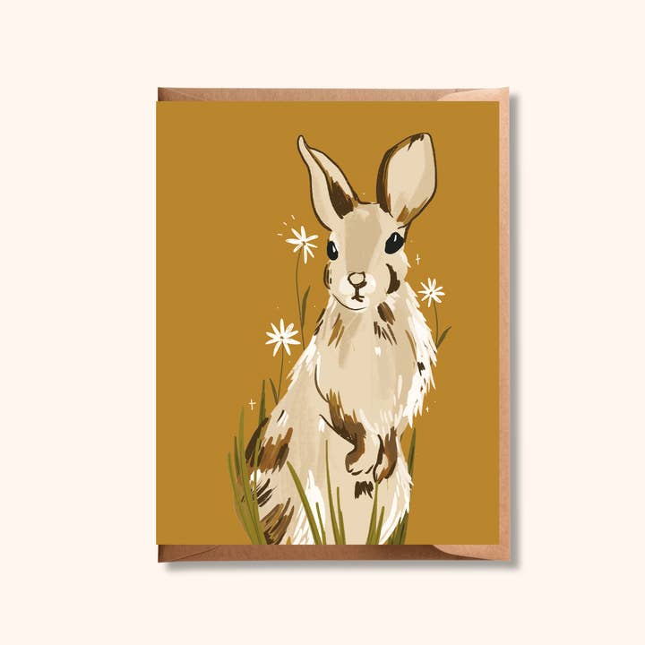 Bunny Rabbit Greeting Card | Blank Any Occasion Card for wholesale by Brush + Bird Paper Co.