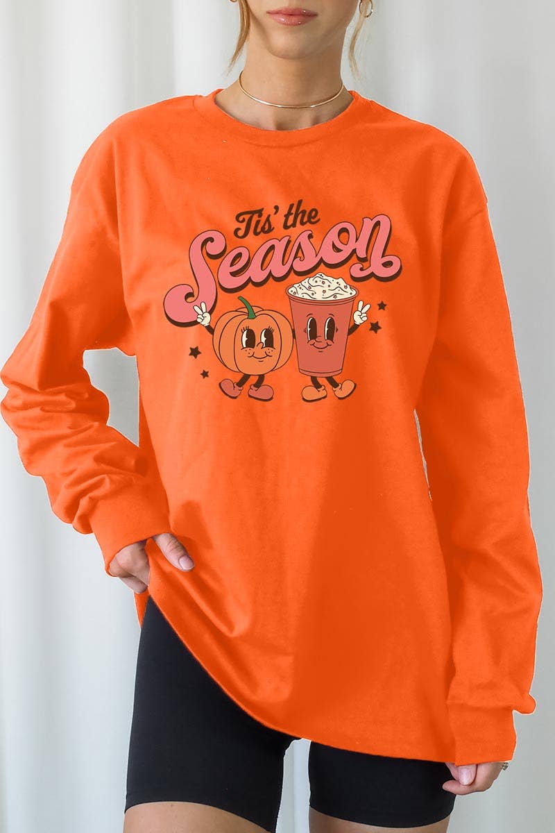 COLORBEAR - Wholesale Graphic Sweatshirt - Women's - TIS' THE SEASON,PUMPKIN SPICE LATTE UNISEX RIB CUFFS LONG7